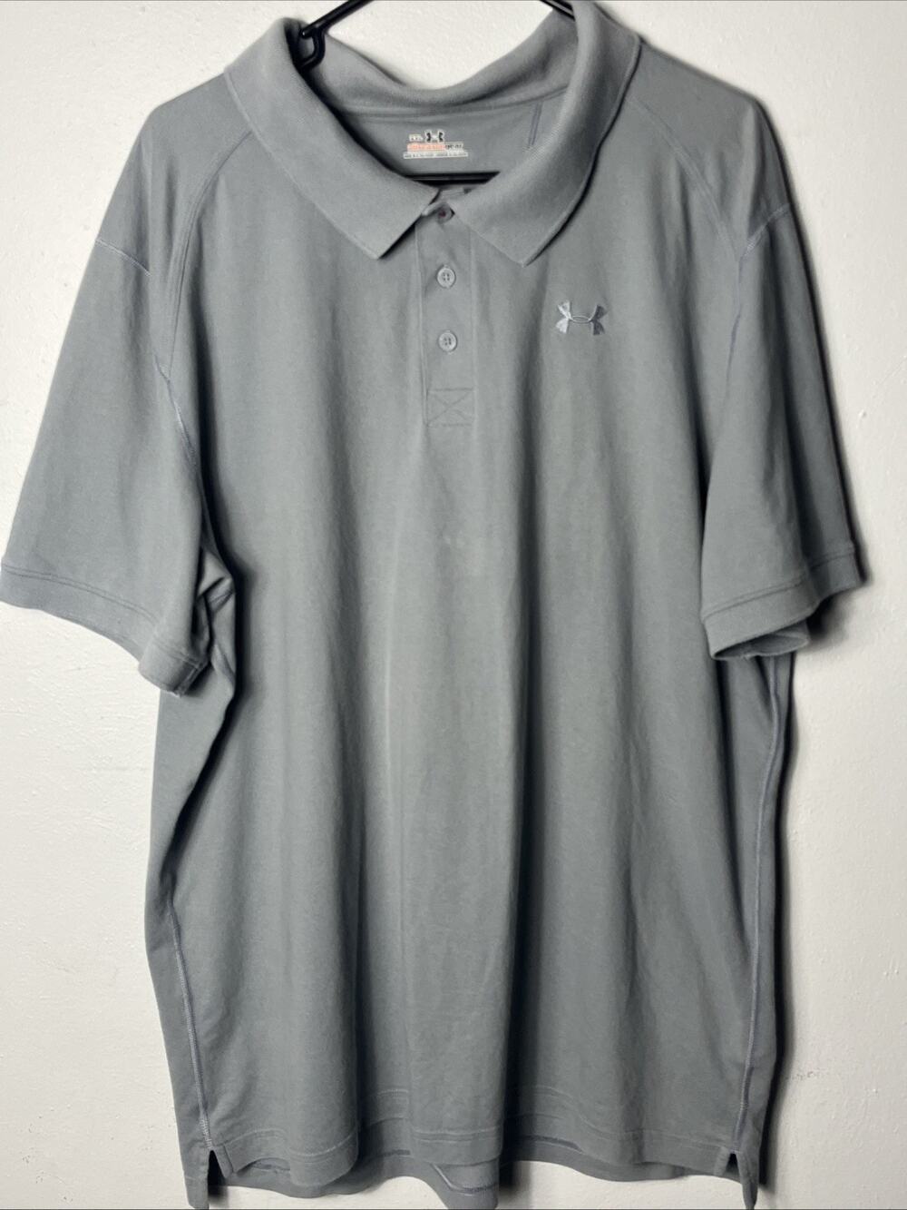 Under Armour All Season Gear Shirt Polo Gray XXL